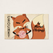 Niedliches Fuchsgarn aus Stricken (Vorderseite)