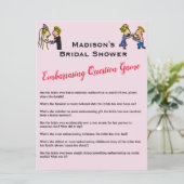 Niedliches ✨ Fun Brautparty Game Einladung (Stehend Vorderseite)