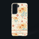 Niedliches Fun Floral Muster - benutzerdefinierter Samsung Galaxy Hülle<br><div class="desc">Hübsche und fröhliche Inspirivity Handy Gehäuse sind die perfekte Ergänzung zu Ihrem Handy. Ändern Sie den personalisierten Bereich mit Ihrem Namen oder Ihrem Lieblingsangebot. Stellen Sie Ihr Telefon mit diesem trendigen Gehäuse nie wieder ein. Das lustige Blumenmuster verleiht Ihrem Handy ein stilvolles, modernes Ambiente. Für mehr meiner alltäglichen inspirierenden Kunstwerke,...</div>