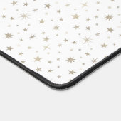 Niedliches Fun Gender Neutral Silver Star Muster W Schreibtischunterlage (Ecke)