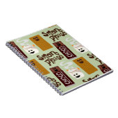 Niedliches Fun Smore Ingredients-Muster Notizblock (Rechte Seite)