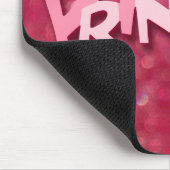 Niedliches Funkelnd Rosa Prinzessin Bokeh Mousepad (Ecke)