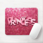Niedliches Funkelnd Rosa Prinzessin Bokeh Mousepad (Mit Mouse)