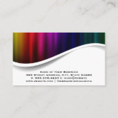 Niedliches Funkelnd-Tooth-Logo | Farbiges Metall Visitenkarte (Rückseite)