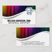 Niedliches Funkelnd-Tooth-Logo | Farbiges Metall Visitenkarte (Vorne/Hinten)