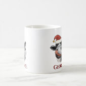 Niedliches Funny Animal Santa Cap Weihnachten Kaffeetasse (Mittel)