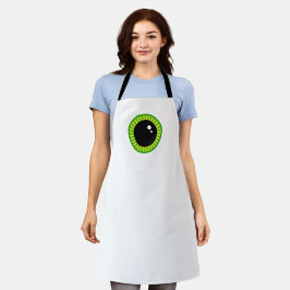 Niedliches Funny Big Green Eyeball Schürze