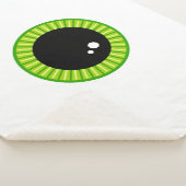 Niedliches Funny Big Green Eyeball Sherpadecke (3/4)