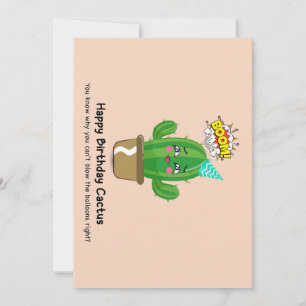 Niedliches Funny Birthday-Kartendesign Einladung