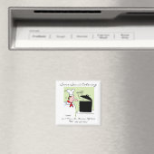 Niedliches Funny Catering Business Card Magnet (In Situ (Geschirrspüler))