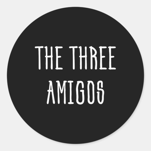 Niedliches Funny Cinco De Mayo Drei Amigos Geschen Runder Aufkleber (Vorderseite)