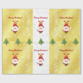 Niedliches Funny Elegante Rudolph Geschenkpapier (Flach)