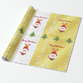 Niedliches Funny Elegante Rudolph Geschenkpapier (Ungerollt)