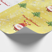 Niedliches Funny Elegante Rudolph Geschenkpapier (Ecke)