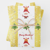Niedliches Funny Elegante Rudolph Geschenkpapier Set (Beispiel)