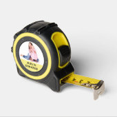 Niedliches Funny Family Foto für Vater Gold Maßband (Winkel)