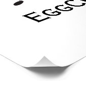 Niedliches Funny Happy Toast Eggcelent Poster (Ecke)