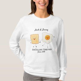 Niedliches Funny Happy Toast Eggcelent T-Shirt
