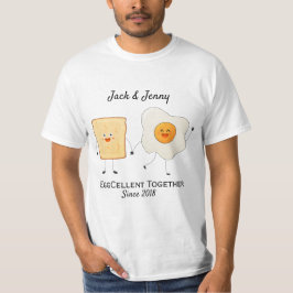 Niedliches Funny Happy Toast Eggcelent T-Shirt