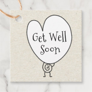 Niedliches Funny Heart Aufgehobener Charakter wird Geschenkanhänger