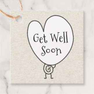 Niedliches Funny Heart Aufgehobener Charakter wird Geschenkanhänger