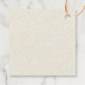 Niedliches Funny Heart Aufgehobener Charakter wird Geschenkanhänger (Rückseite)