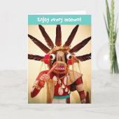 Niedliches Funny Kachina Face Foto Jeden Augenblic Karte (Vorderseite)