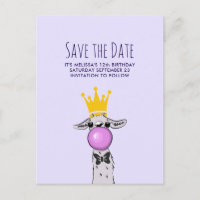 Niedliches Funny Llama Illustration Party Save the