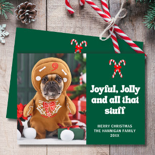 Niedliches Funny Pet Hund Foto Weihnachten