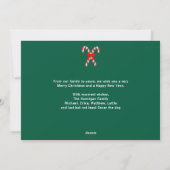 Niedliches Funny Pet Hund Foto Weihnachten (Rückseite)