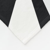 Niedliches Funny Pinguin Kinderzimmer Schwarz-Weiß Fleecedecke (Ecke)