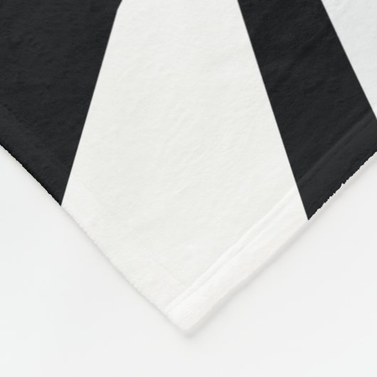 Niedliches Funny Pinguin Kinderzimmer Schwarz-Weiß Fleecedecke (Ecke)