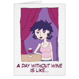 Niedliches Funny Red Wine Cartoon