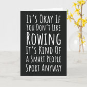 Niedliches Funny Rowing Cards Team Karte (Gelbe Blume)