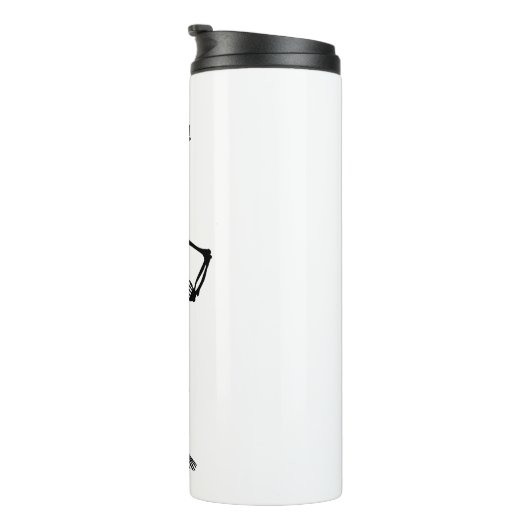 Niedliches Funny Skeleton Dance Halloween-Geschenk Thermosbecher (Nach rechts gedreht)