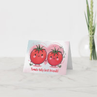 Niedliches Funny Tomato Pub Beste Freundin Glückwu