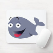 Niedliches Funny Whale Party Zeichnend Mousepad (Mit Mouse)