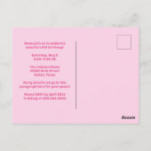 Niedliches für benutzerdefiniertes Kindergeburtst Postkarte (Rückseite)