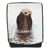 Niedliches Furnier im Wasser Rucksack (Vorderseite)