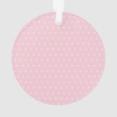 Niedliches Fußball-Mädchen-Rosa-personalisierte Ornament (Rückseite)