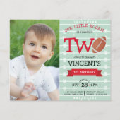 Niedliches Fußball & Multimedia Foto 2. Geburtstag (Vorderseite)