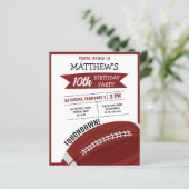 Niedliches Fußballspielbudget Geburtstagseinladung (Stehend Vorderseite)