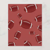 Niedliches Fußballspielbudget Geburtstagseinladung (Rückseite)