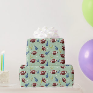 Niedliches Fußballsportmuster Geschenkpapier