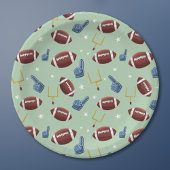 Niedliches Fußballsportmuster Pappteller