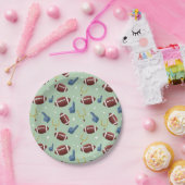 Niedliches Fußballsportmuster Pappteller (Party)