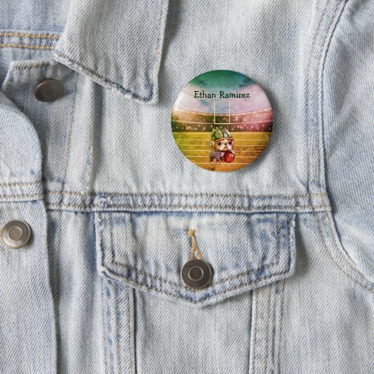 Niedliches Fußballstadion Button (Beispiel)