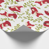 Niedliches Futter- und Weinwaschpapier Geschenkpapier (Ecke)