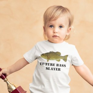 Niedliches Future Bass Slayer Fishing Baby Shirt