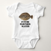 Niedliches Future Flounder Slayer Fishing Baby Shi Baby Strampler (Vorderseite)